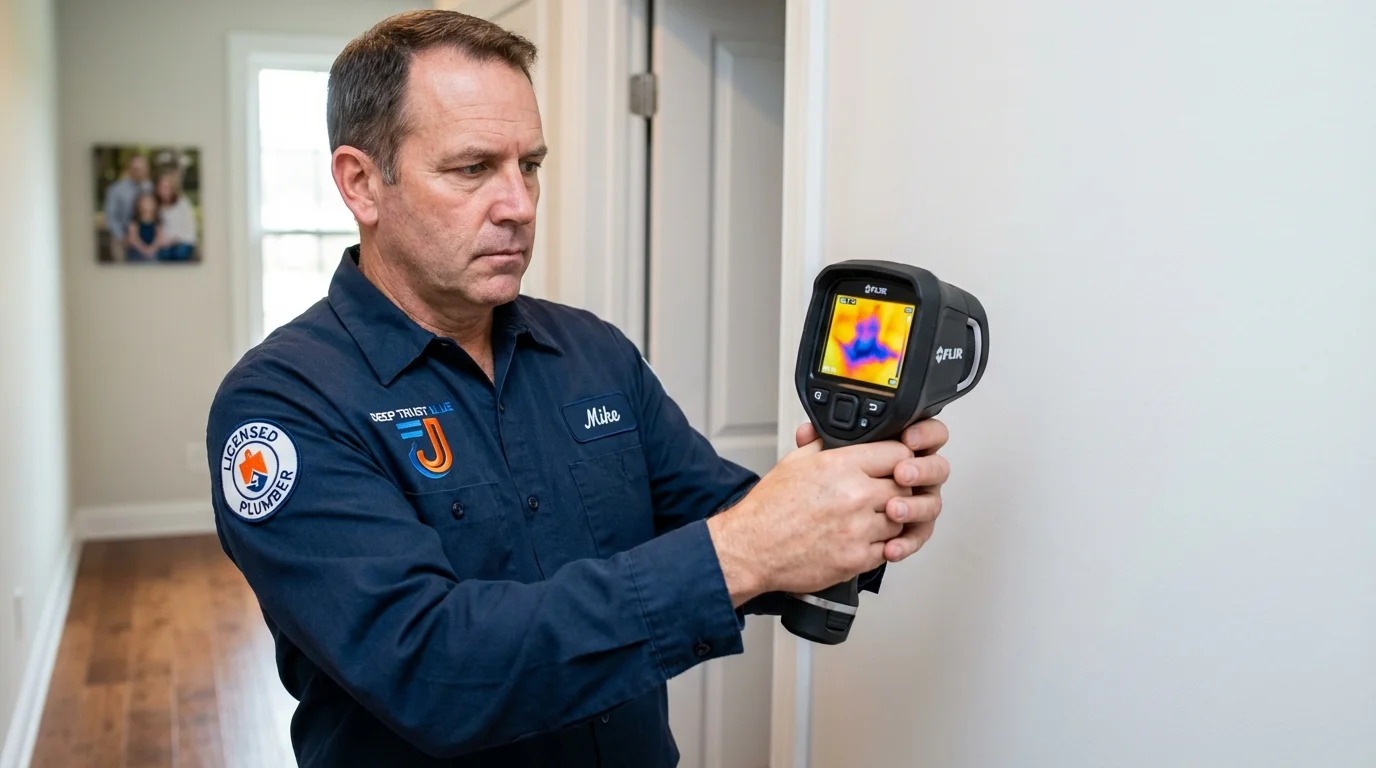 Thermal imaging leak detection by Johns Plumbing LLC in Odenton
